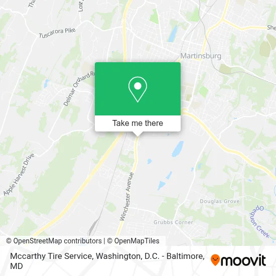 Mccarthy Tire Service map