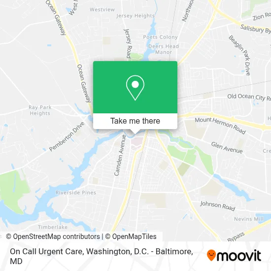 On Call Urgent Care map