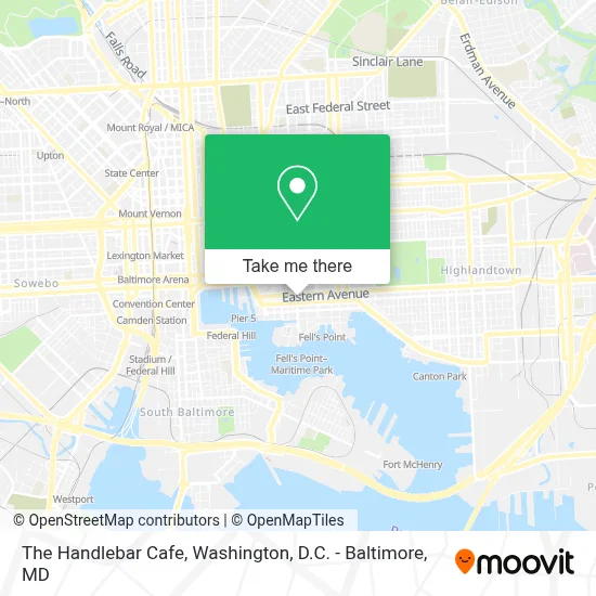 The Handlebar Cafe map