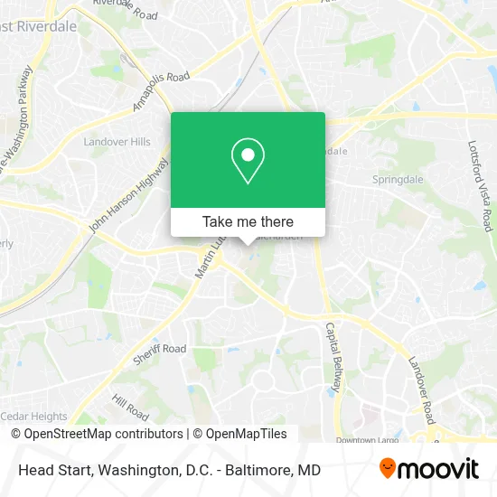 Head Start map