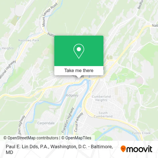 Paul E. Lin Dds, P.A. map