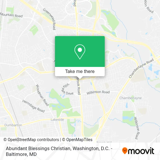 Abundant Blessings Christian map