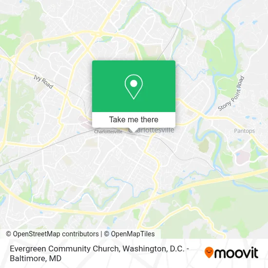 Evergreen Community Church map