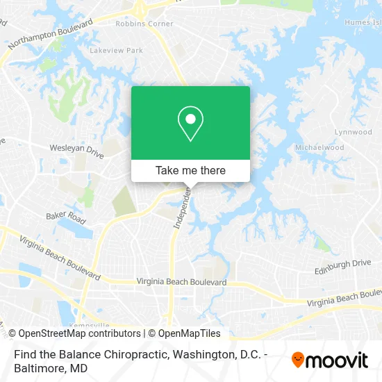 Find the Balance Chiropractic map