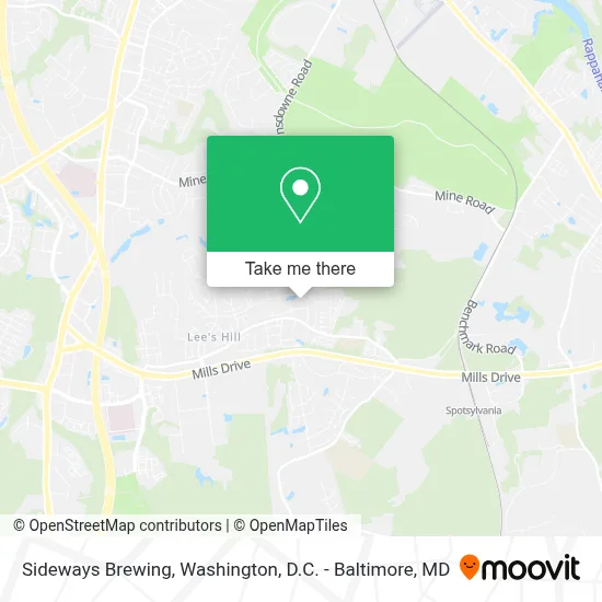 Sideways Brewing map