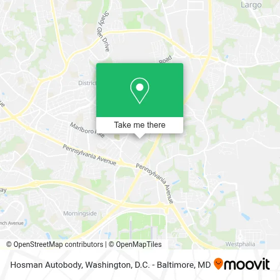 Hosman Autobody map