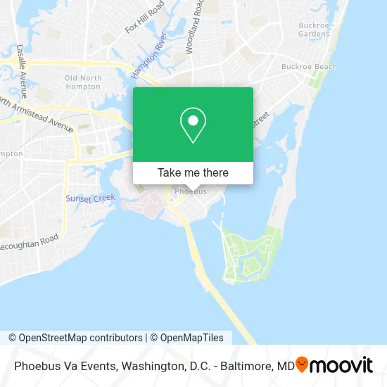 Phoebus Va Events map