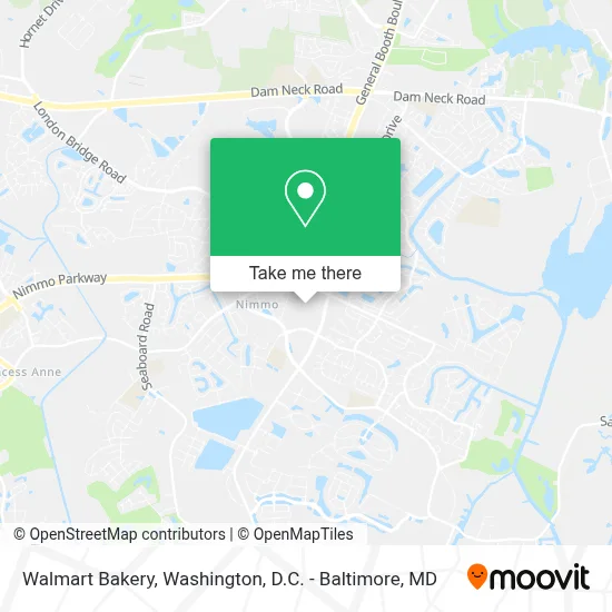 Walmart Bakery map