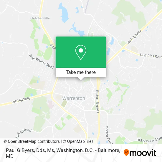 Paul G Byers, Dds, Ms map
