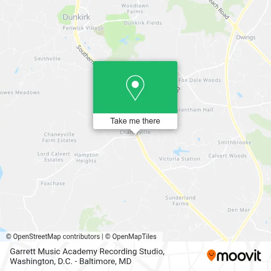 Garrett Music Academy Recording Studio map
