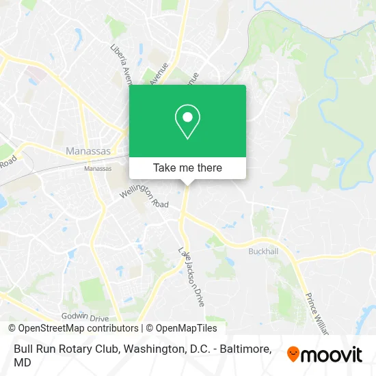Bull Run Rotary Club map
