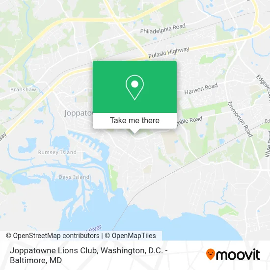 Joppatowne Lions Club map