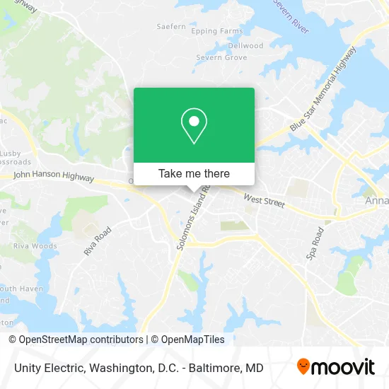 Unity Electric map