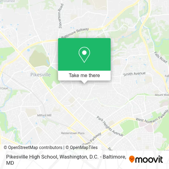 Pikesville High School map