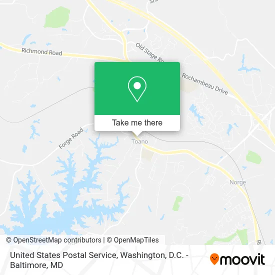United States Postal Service map