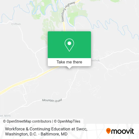 Workforce & Continuing Education at Swcc map