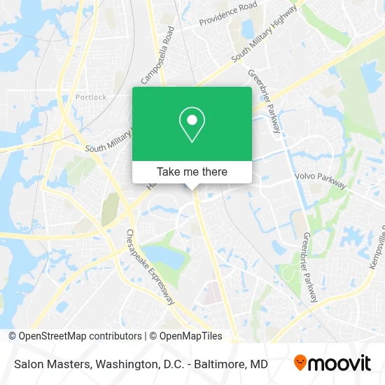 Salon Masters map