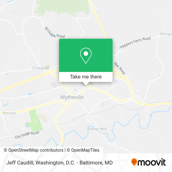 Jeff Caudill map