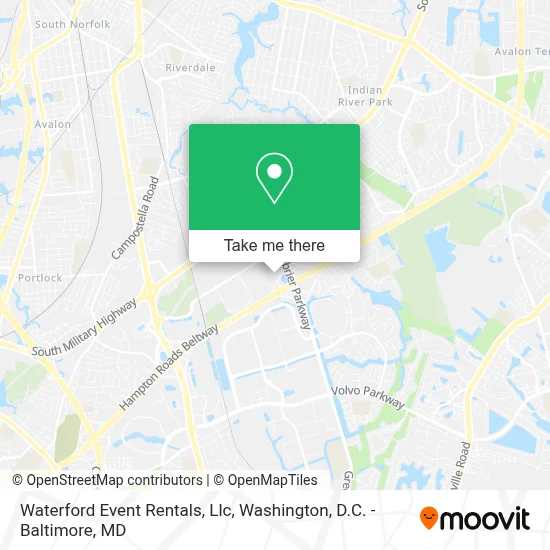 Waterford Event Rentals, Llc map