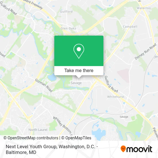 Next Level Youth Group map