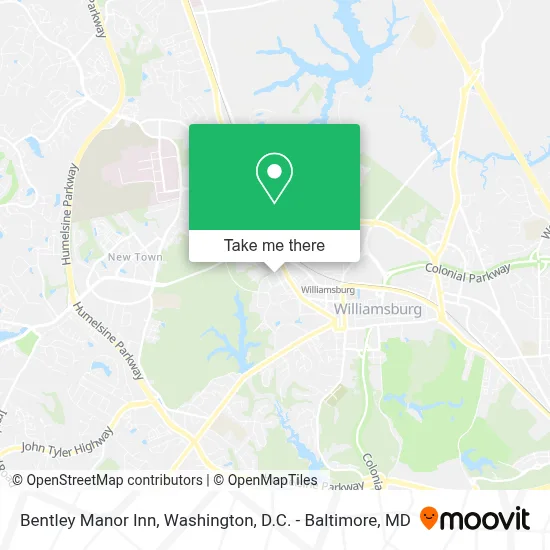 Bentley Manor Inn map