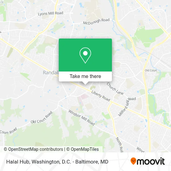Halal Hub map