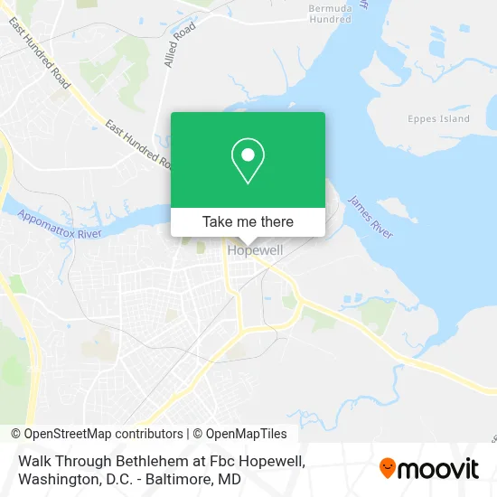 Walk Through Bethlehem at Fbc Hopewell map