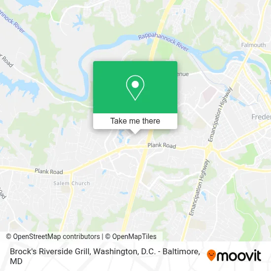 Brock's Riverside Grill map