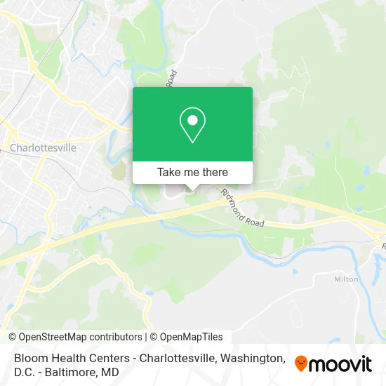 Bloom Health Centers - Charlottesville map