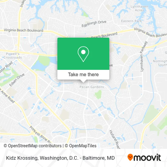 Kidz Krossing map