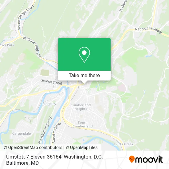 Umstott 7 Eleven 36164 map