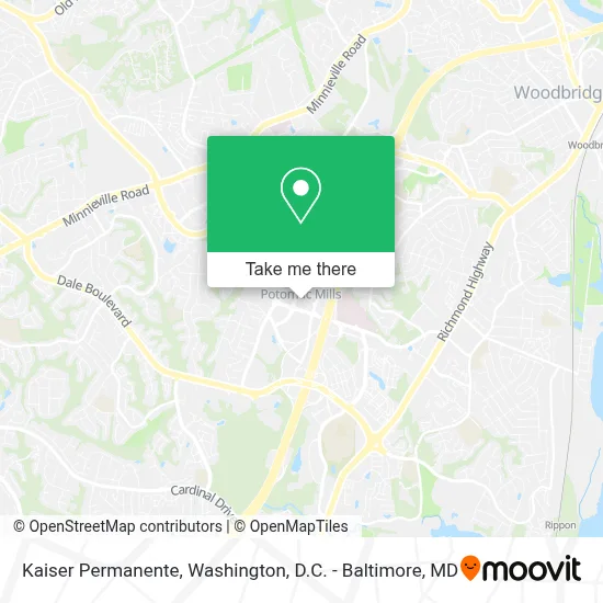 Kaiser Permanente map