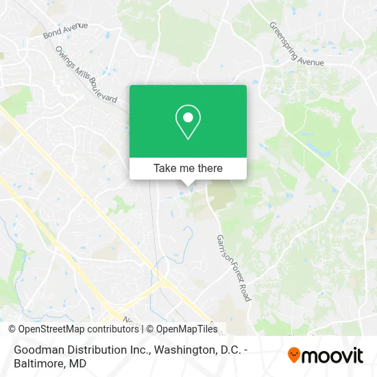 Goodman Distribution Inc. map