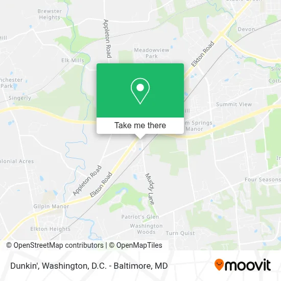 Dunkin' map