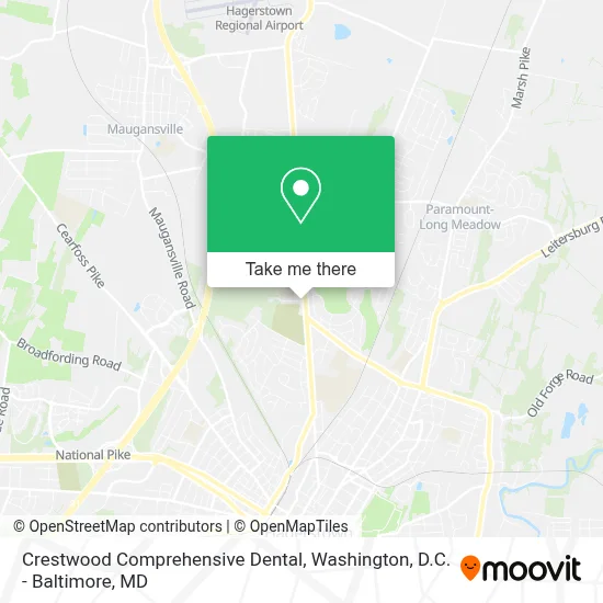 Crestwood Comprehensive Dental map