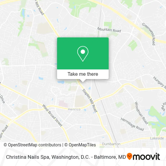Christina Nails Spa map