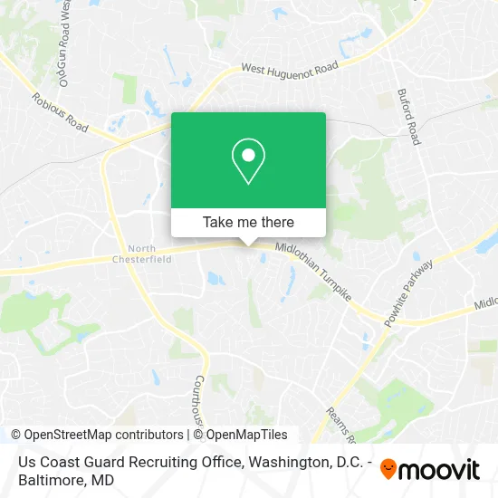 Us Coast Guard Recruiting Office map
