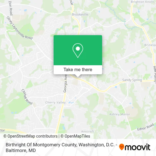 Birthright Of Montgomery County map