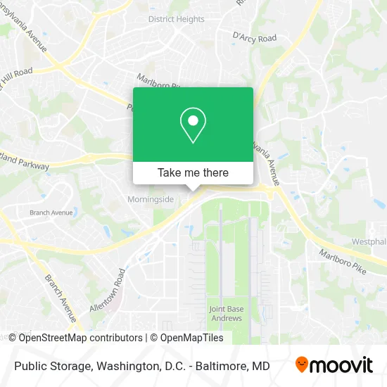 Public Storage map