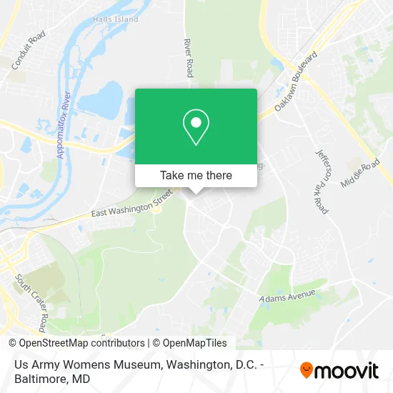 Us Army Womens Museum map