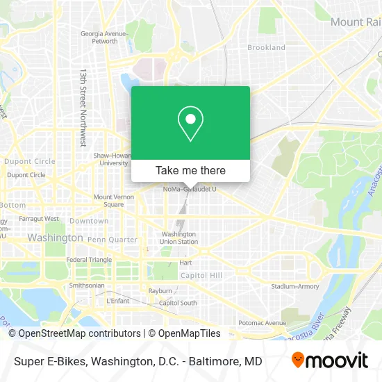 Super E-Bikes map