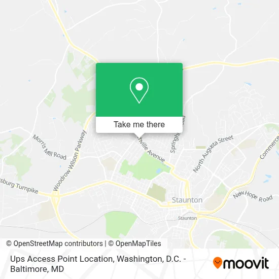 Ups Access Point Location map