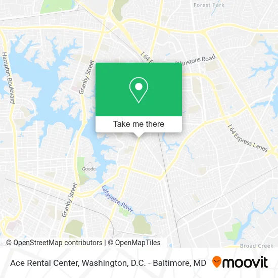 Ace Rental Center map