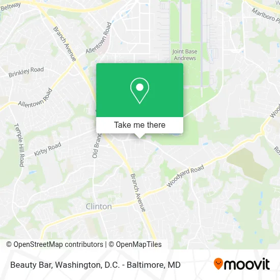 Beauty Bar map