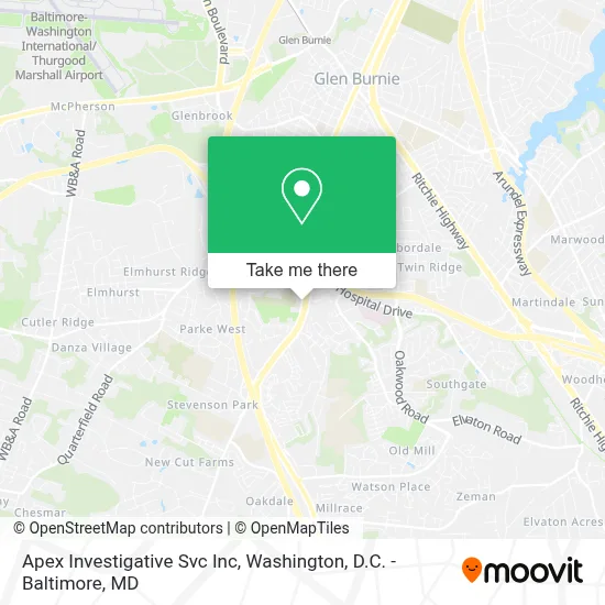 Apex Investigative Svc Inc map