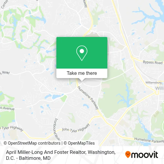 April Miller-Long And Foster Realtor map