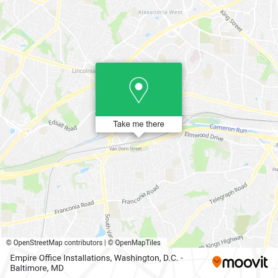 Empire Office Installations map