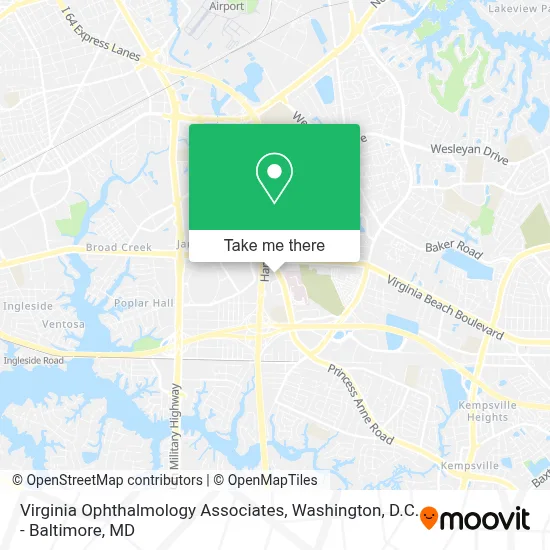Virginia Ophthalmology Associates map