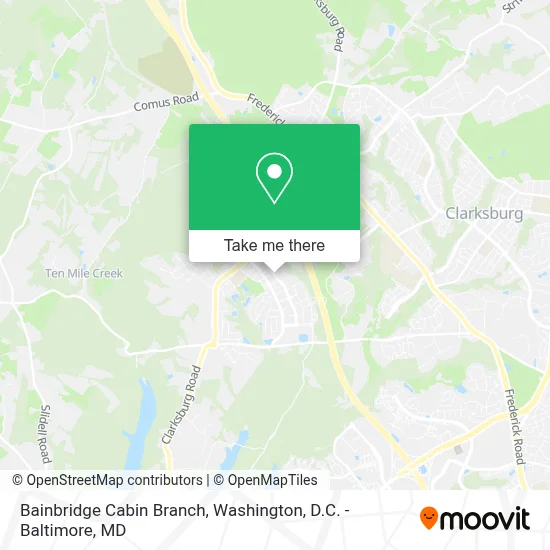 Bainbridge Cabin Branch map