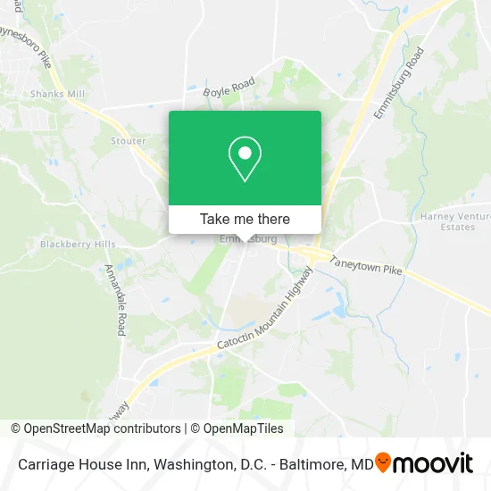 Carriage House Inn map